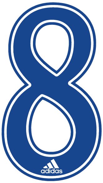 Adidas 8-inch Number - Royal
